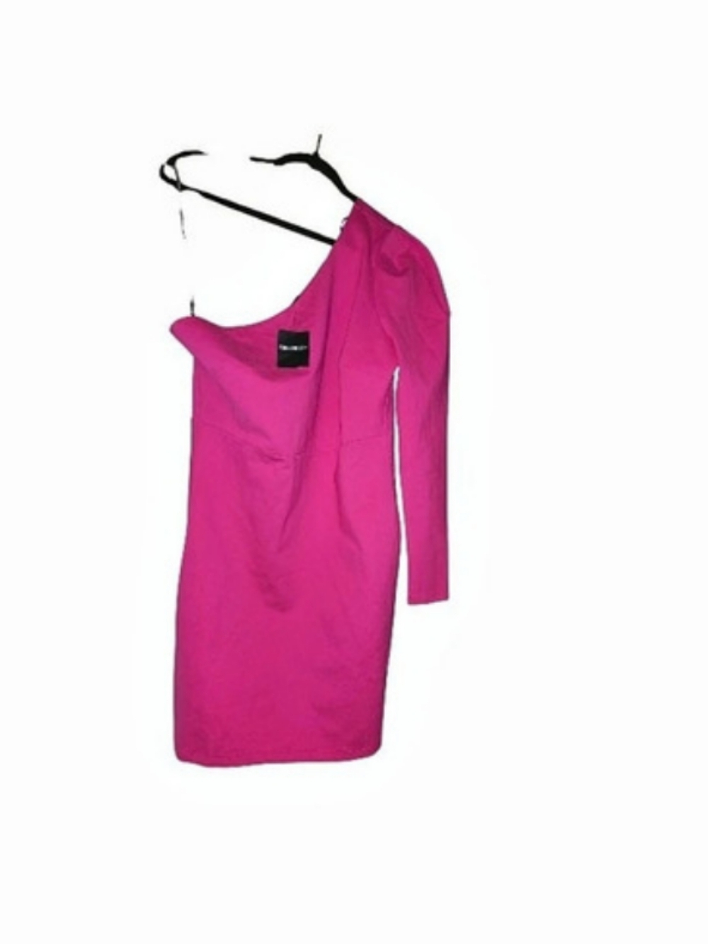 Forever 21 Knit Dress One-Shoulder Mini Dress in Pink Size 1X NWT